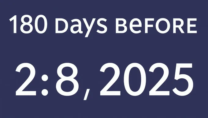 180 Días Quedan Antes de 28 de Febrero de 2025