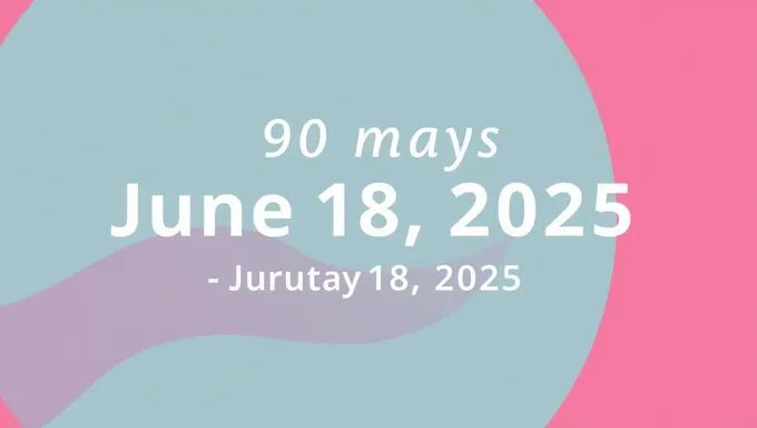 90 días desde el 18 de junio de 2025, plazo clave