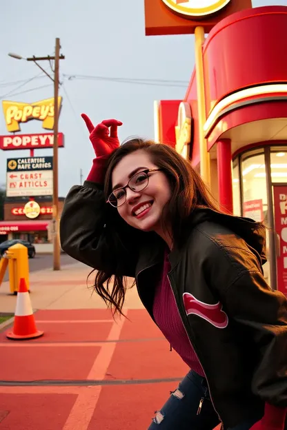 Accidente de la chica en Popeyes: el coche choca contra la pared