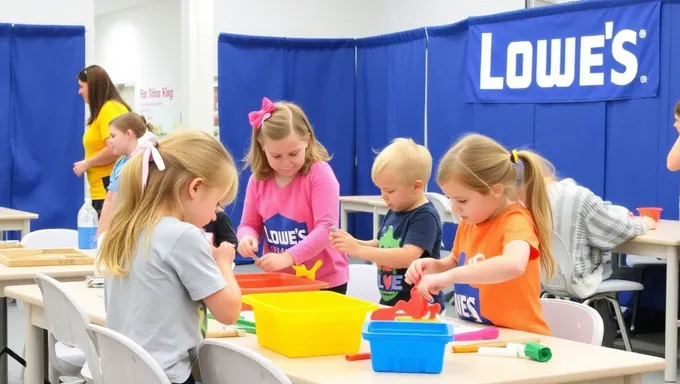 Actividades y juegos divertidos en la Escuela de Niños de Lowes 2025