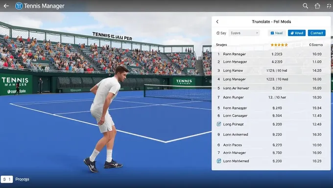 Actualización Oficial de Mods de Tennis Manager 2025: Lanzada