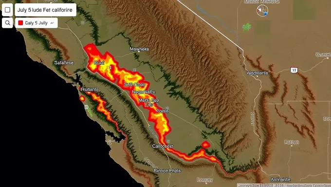 Actualización del Mapa de Calfire lanzada para el 5 de julio de 2025