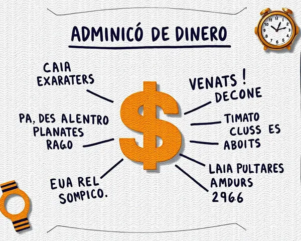 Administración de dinero con imagen PNG