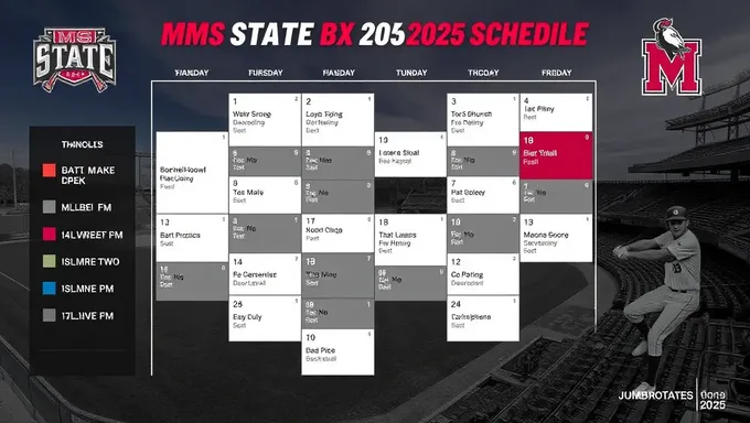 Ahora disponible el horario de béisbol del Estado de 2025