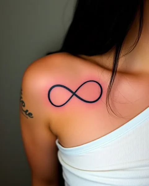 Amor infinito: Tatuaje de infinito con simbolismo de nombre