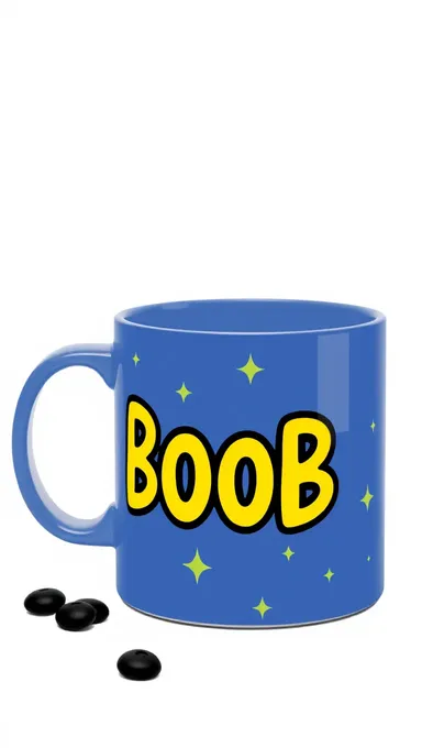 Amó Boob de Café en Taza de Café con Boob