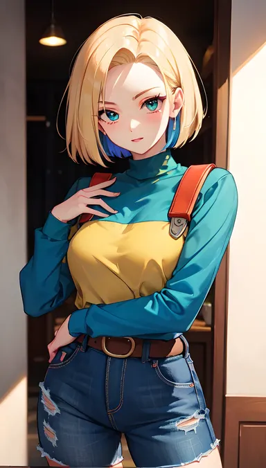 Android 18 Hentai: Caracter de anime femenino adulto