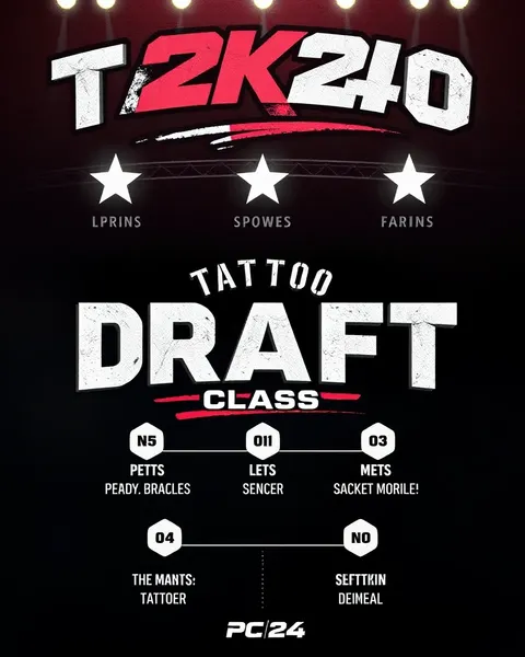 Anunciado el draft de la clase de tatuaje de PC 2