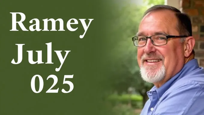 Anuncio de obituario de Ramey para la edición de julio de 2025