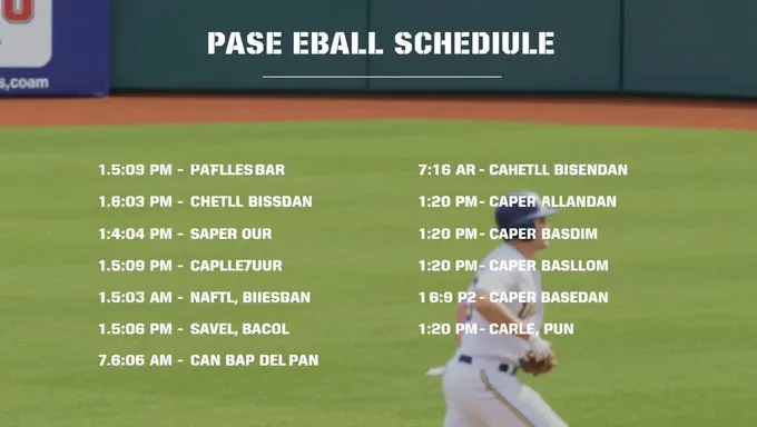 Anuncio del Horario de Béisbol de ECU para la Temporada de 2025