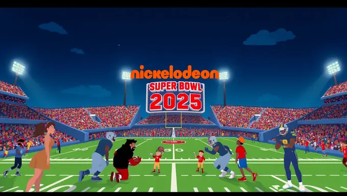 Anuncio del Horario de Transmisión de Nickelodeon para el Super Bowl 2025