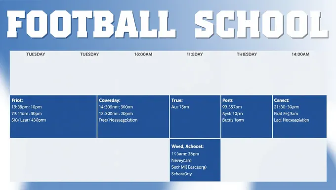 Anuncio del horario de fútbol de la escuela intermedia Linton-Stockton para 2025