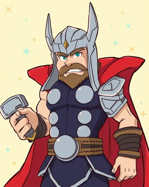 Análisis de imagen de Thor Cartoon