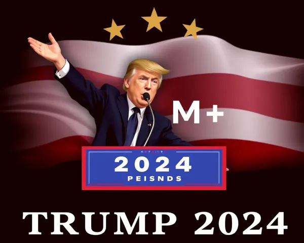 Análisis de imagen de campaña de 2024 de Trump en formato PNG