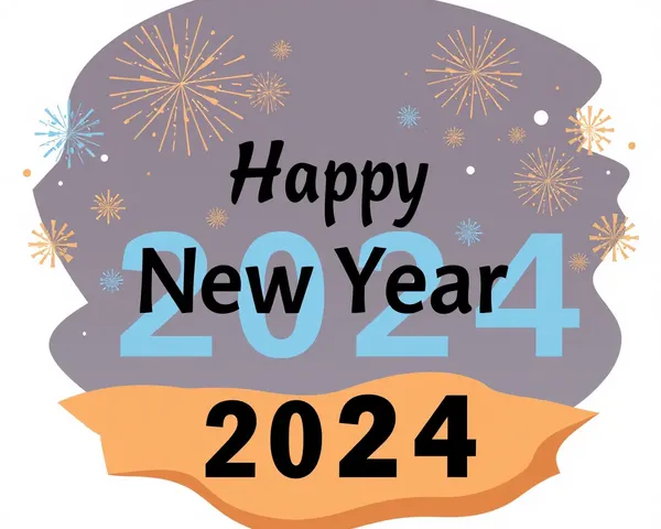 Archivo PNG de Año Nuevo Feliz 2024 Encontrado