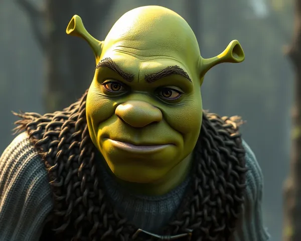 Archivo PNG de Shrek para edición de imágenes