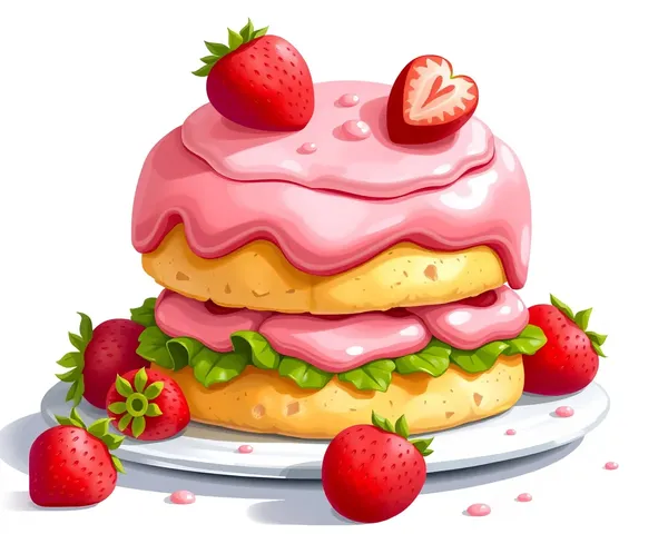 Archivo PNG de Strawberry Shortcake para proyecto de diseño