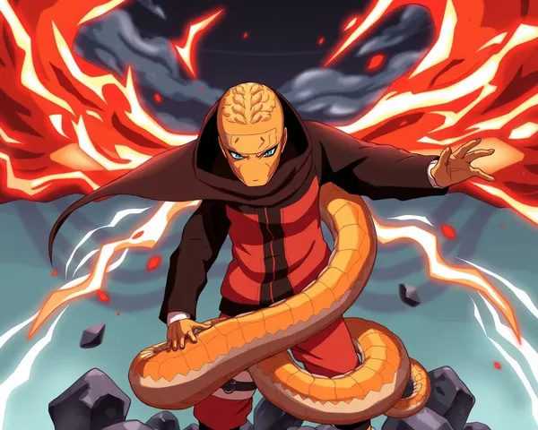 Archivo PNG de invocación de serpiente de Naruto ubicado en línea