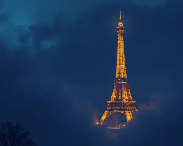 Archivo PNG de la Torre Eiffel Descargado con Éxito