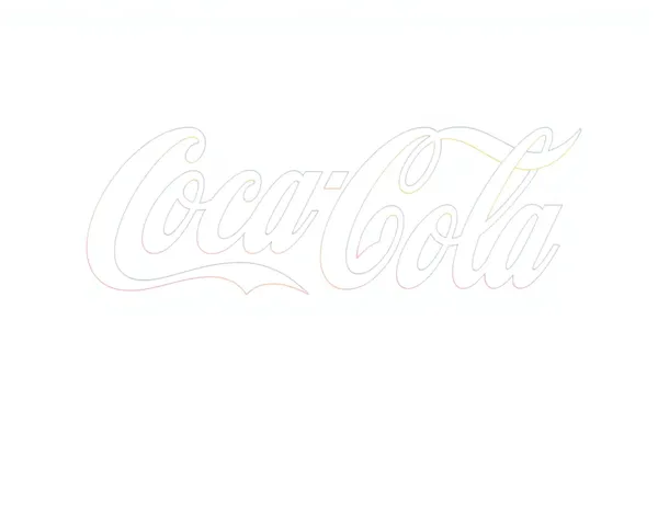 Archivo de Logo de Coca Cola en blanco en formato PNG con detalles de tamaño