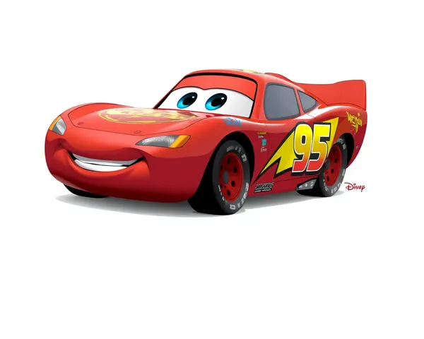 Archivo de PNG de Lightning McQueen encontrado en línea