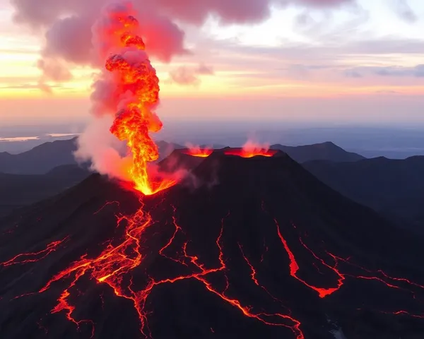 Archivo de archivo de volcán PNG para diseño web