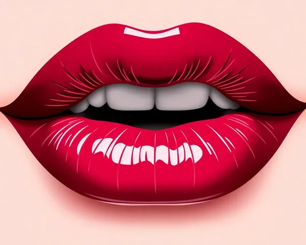 Archivo de formato PNG de labios para diseño gráfico