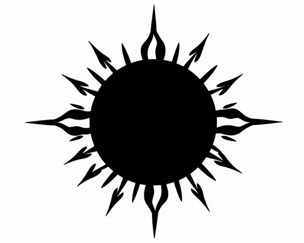 Archivo de imagen PNG de sol negro ubicado