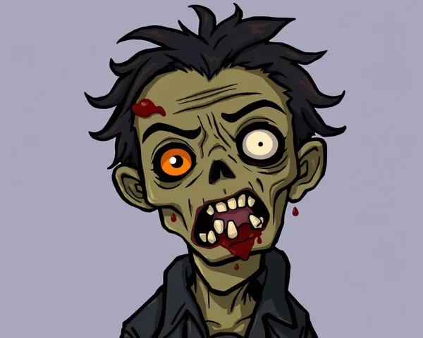 Archivo de imagen PNG de zombi para diseñadores gráficos aquí