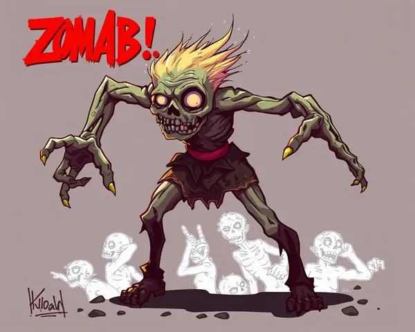 Archivo de imagen PNG de zombi para diseñadores gráficos siempre