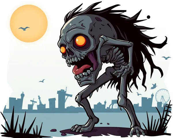 Archivo de imagen PNG de zombie detectado