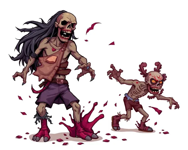 Archivo de imagen PNG de zombie para diseñadores gráficos