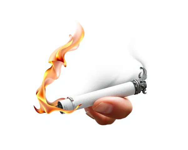 Archivo de imagen de cigarro en formato PNG, ejemplo de formato