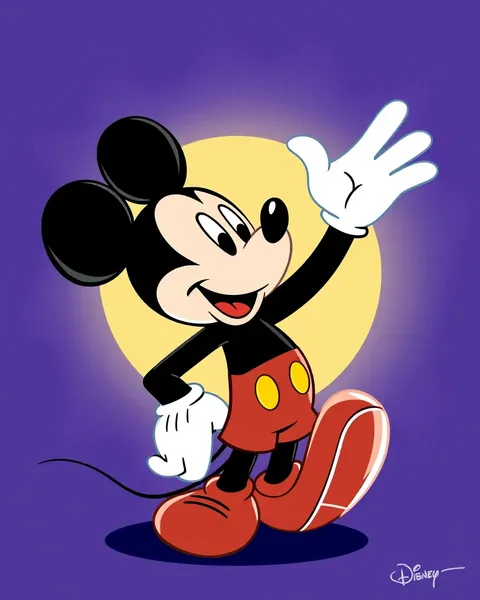 Archivo de imágenes de dibujos animados de Mickey Mouse raros