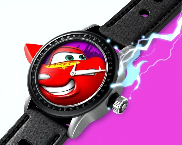 Archivo de reloj de Lightning McQueen en formato PNG recuperado