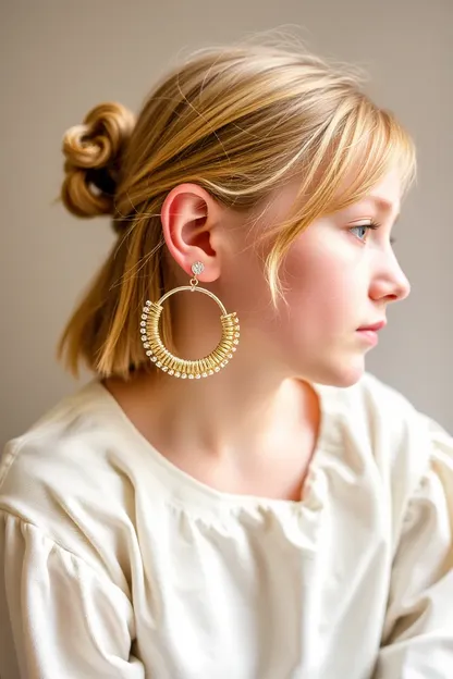 Aros de aretes para niñas son un artículo de moda indispensable