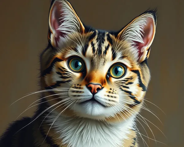 Arte Felino en Forma de Imagen de Gato