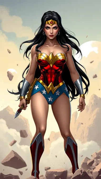 Arte de Fan de Pechos de Wonder Woman