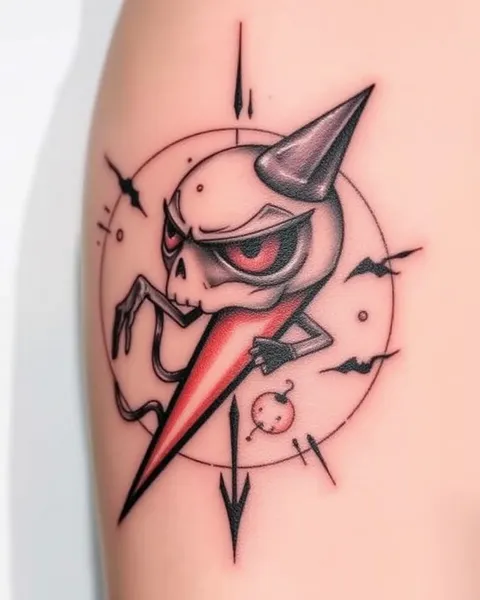 Arte de Tatuaje Flash de Halloween para los Valientes