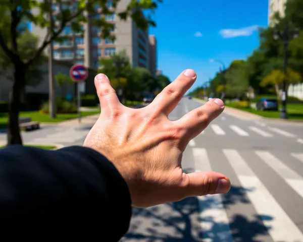 Arte de clip de mano de peatón en PNG