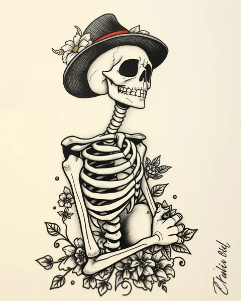 Arte de tatuaje de Jack Esqueleto: Inspiración de diseños y tatuajes