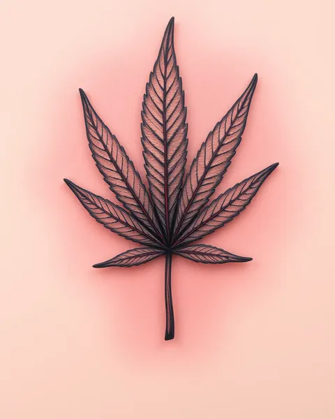 Arte de tatuaje de hoja de marihuana en el cuerpo