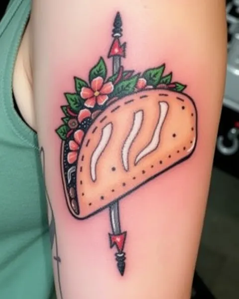 Arte de tatuaje de taco: un arte corporal creativo