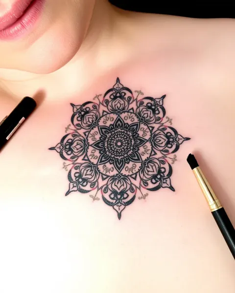 Arte de tatuaje mandala para despertar espiritual y crecimiento