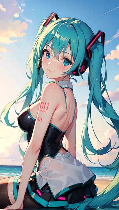 Arte digital adulto de Hatsune Miku hentai