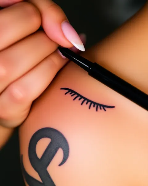 Arte y Inspiración de Diseño de Tatuaje de Línea de Ojos