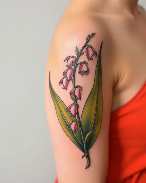 Arte y diseño de tatuaje de Lily de la Vallecita