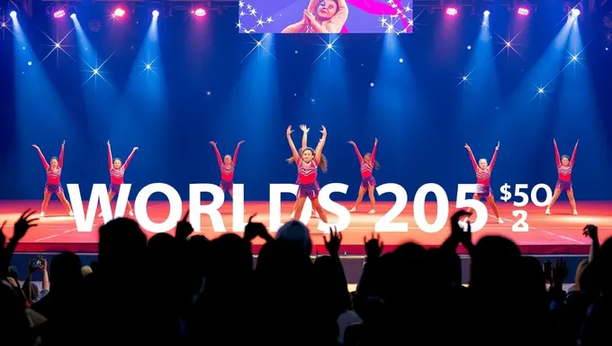 Atletas de Cheerleading Mundial 2025 entrenan intensamente