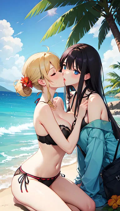 Aventura de beso tropical Hentai comienza