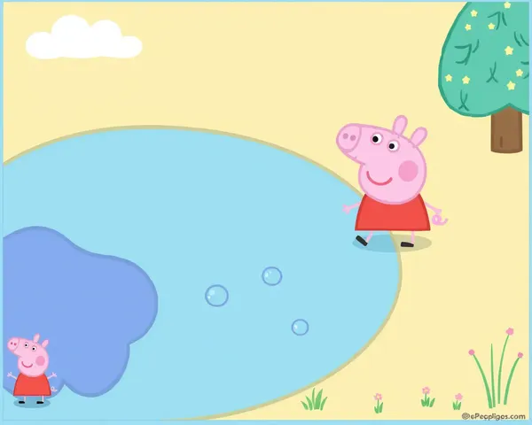 Aventuras de Peppa Png en charcos y diversión